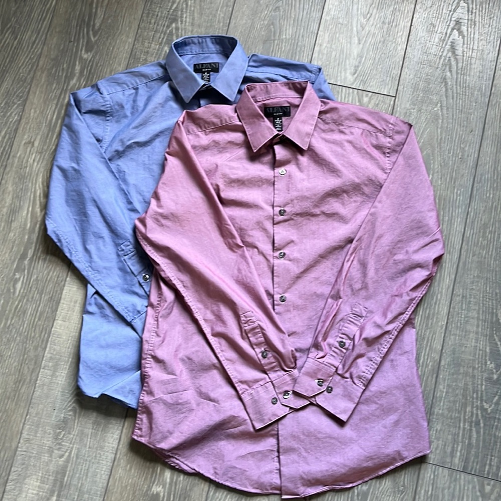 Alfani Dress Shirts (x2) Blue and Red